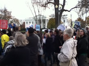 At the White House: CAAV among the Do the Math Tour group rallying against the Keystone XL pipeline November 18, 2012