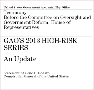 GAO report 2013