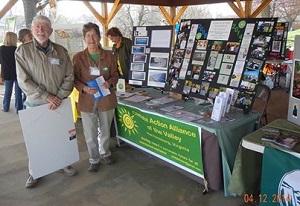 Les and Joni Grady at CAAV's booth at Blacks Run CleanUp Green Scene April 13, 2014. © John Reeves